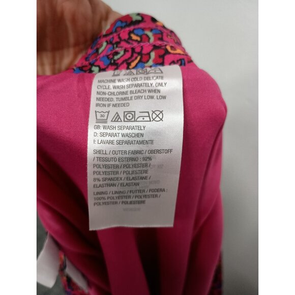 Canyon Retreat Womens Midi Skirt Size 1X Pink Floral Tiered BOHO Festival - Picture 10 of 10